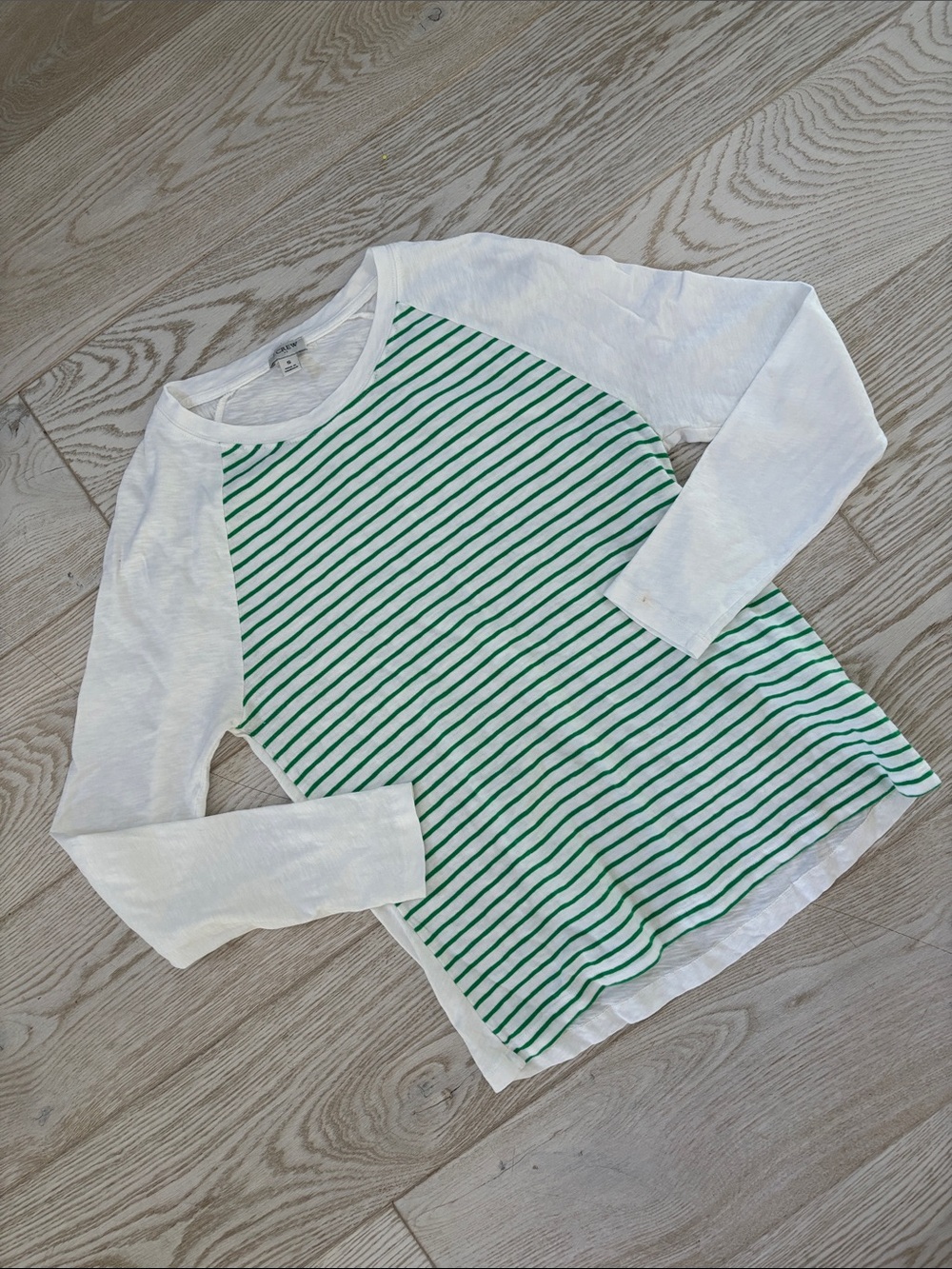 Women’s J.Crew size small raglan tee.